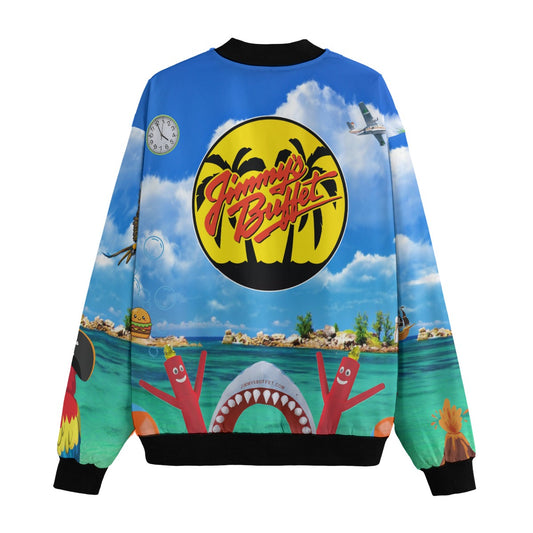 All-Over Print Men’s Fleece Bomber Jacket