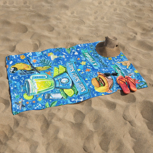Adult Beach towel Vertical Style Printed in USA|320GSM
