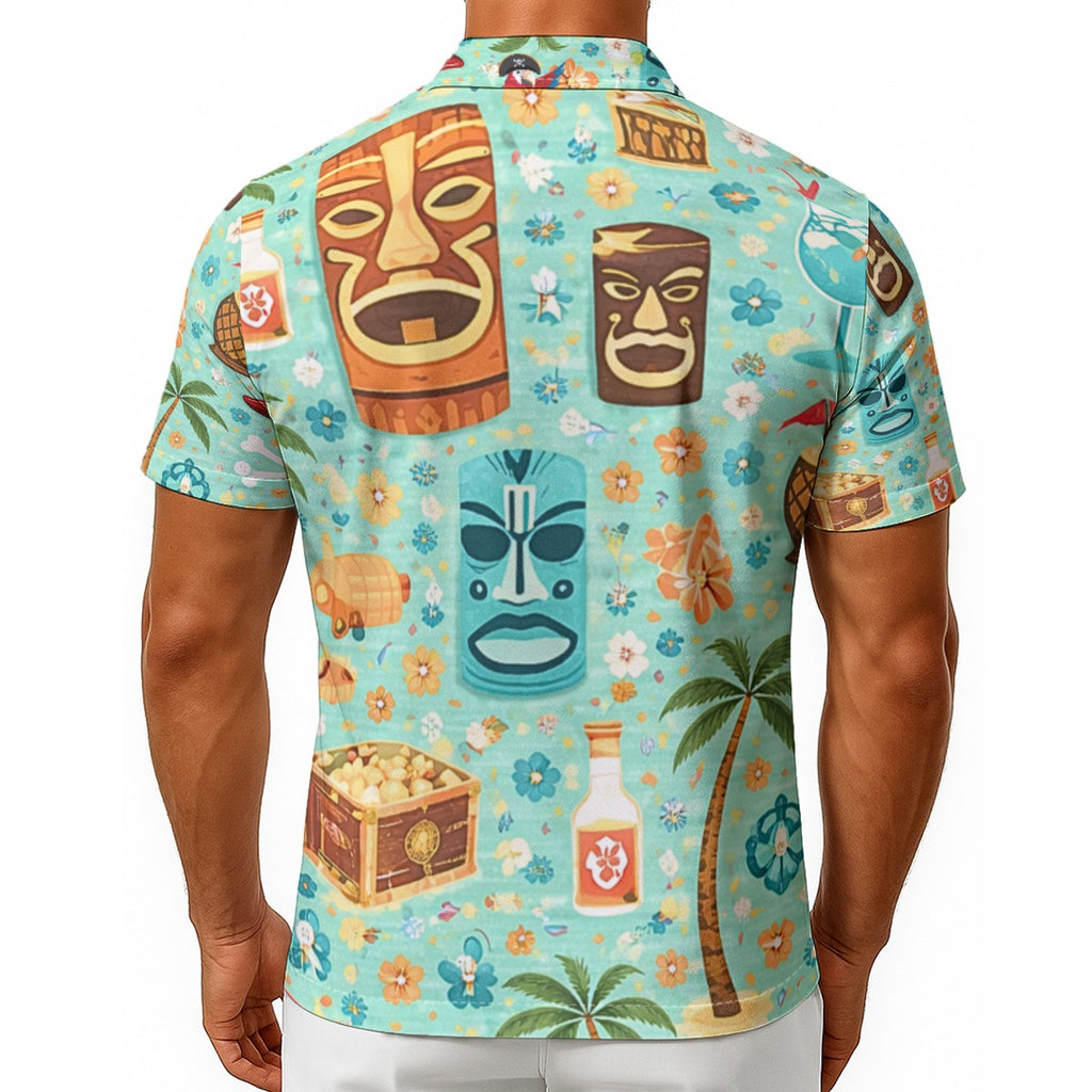 LIMITED EDTION:  Custom Tiki Button Up